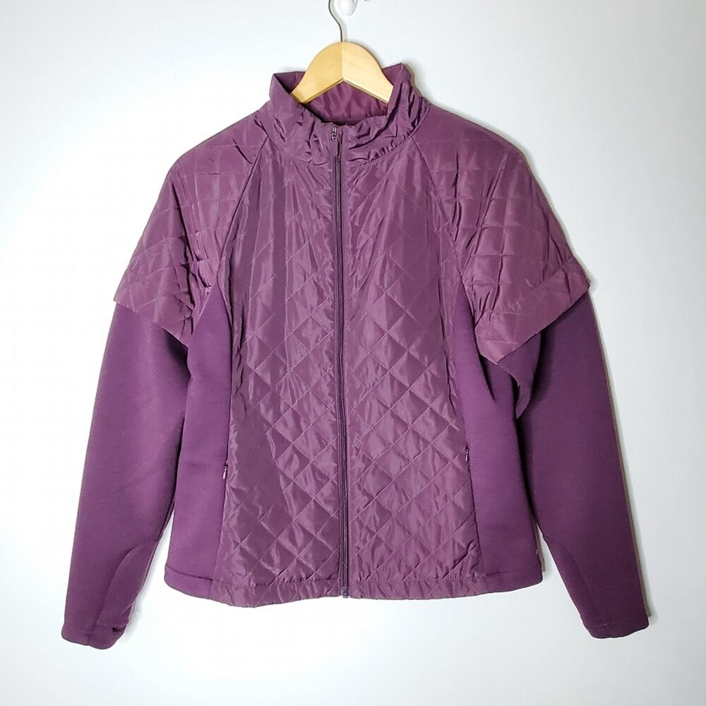 Zuda Dark purple quilted casual jacket Size Small Excellent condition